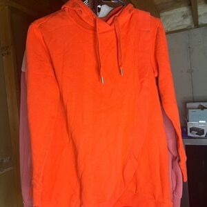 Old Navy Women's Hoodie in Bright Orange